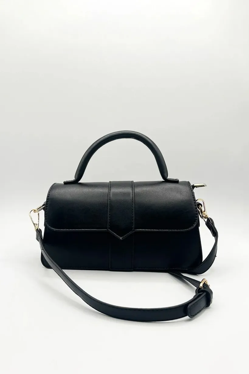 Small Crossbody Hard Top Handle Bag by SVNX