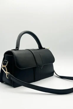 Small Crossbody Hard Top Handle Bag by SVNX