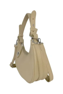 Small Turn-Lock Faux Leather Shoulder Bag by SVNX