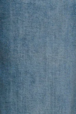Straight Leg Stretch Denim Jeans - Blue by Goddiva denim