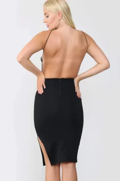 Strappy Halter Bodycon Dress by Avinci