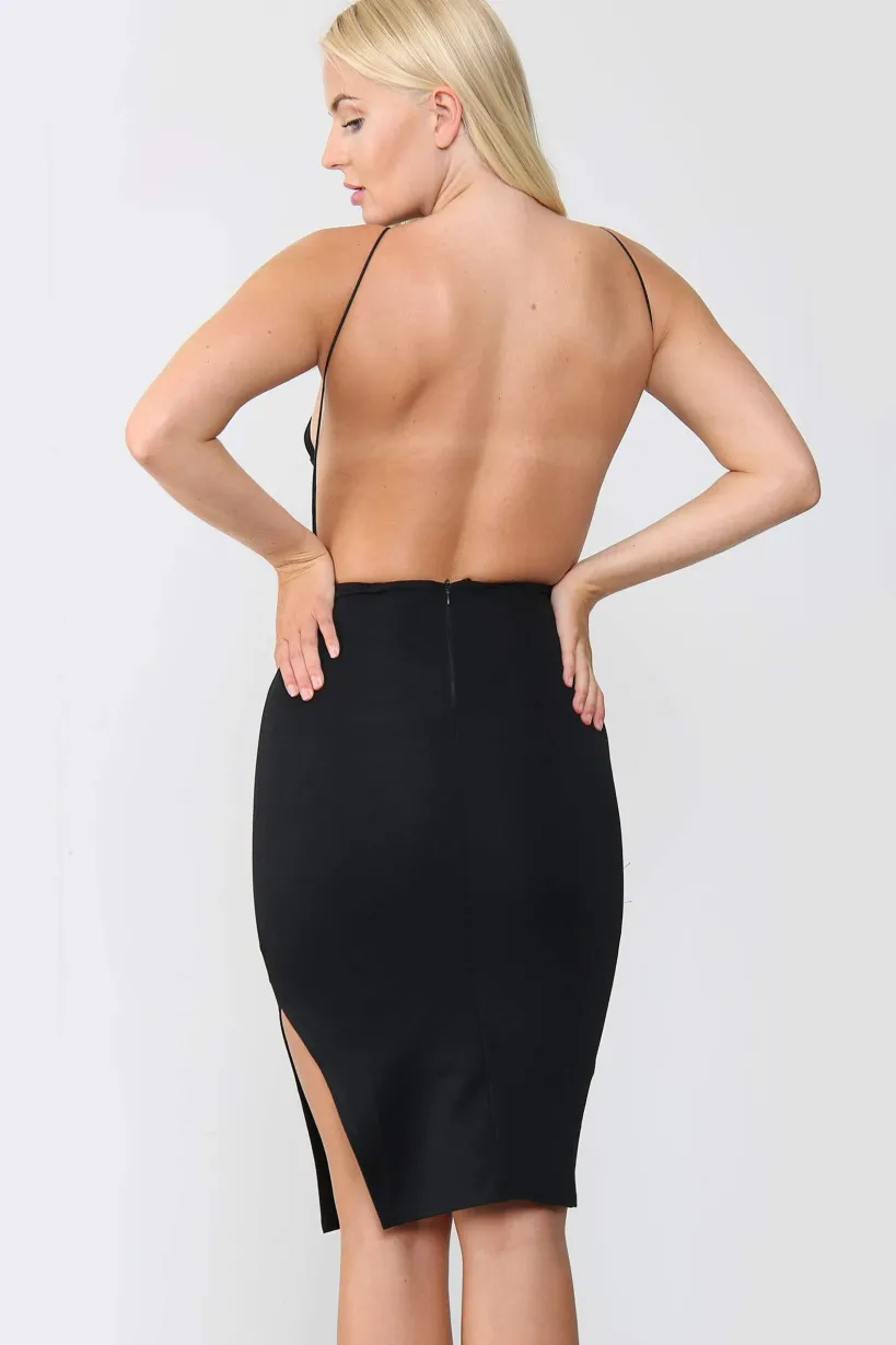 Strappy Halter Bodycon Dress by Avinci