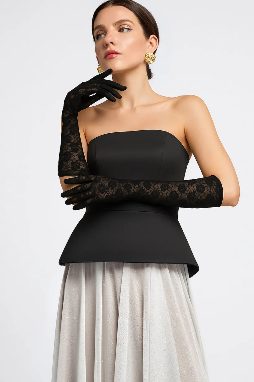 Stretch Lace Gloves by Goddiva