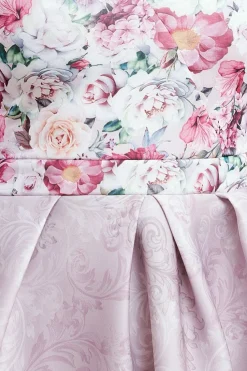 Sweetheart Floral Midi Dress - Blush Pink by Goddiva