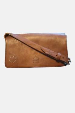 The Kenitra Shoulder Bag In Tan by Berber Leather