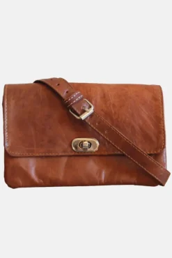 The Kenitra Soft Cross-Body Bag In Tan by Berber Leather