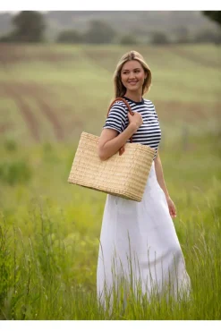The Safi Large Basket Tote by Berber Leather