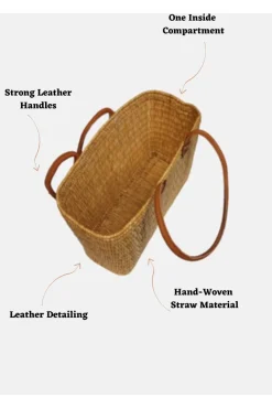 The Safi Large Basket Tote by Berber Leather