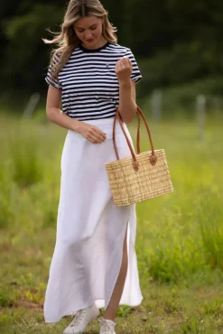 The Safi Small Basket Tote by Berber Leather
