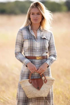 The Safi Small Rattan Beach Tote by Berber Leather