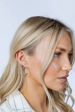 Twist Hoops In Silver - Pouch Included by SVNX