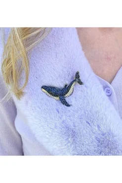 Whale Brooch Animal Brooch Whale Jewellery Whale Pin by QueenMee Accessories