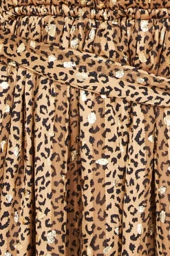 Wrap Printed Chiffon Maxi Dress - Animal Print by Goddiva